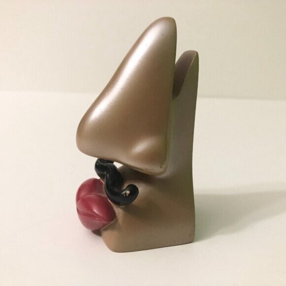 Picasso Nose Mustache Eyeglass Holder Rest Stand Pop Art  Figurine Plastic - Picture 2 of 16